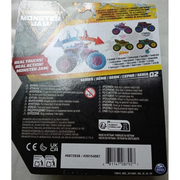 New Monster Jam Truck Color Change Mud Blasters Sparkle Smash 1:64 Unicorn - Picture 2 of 2